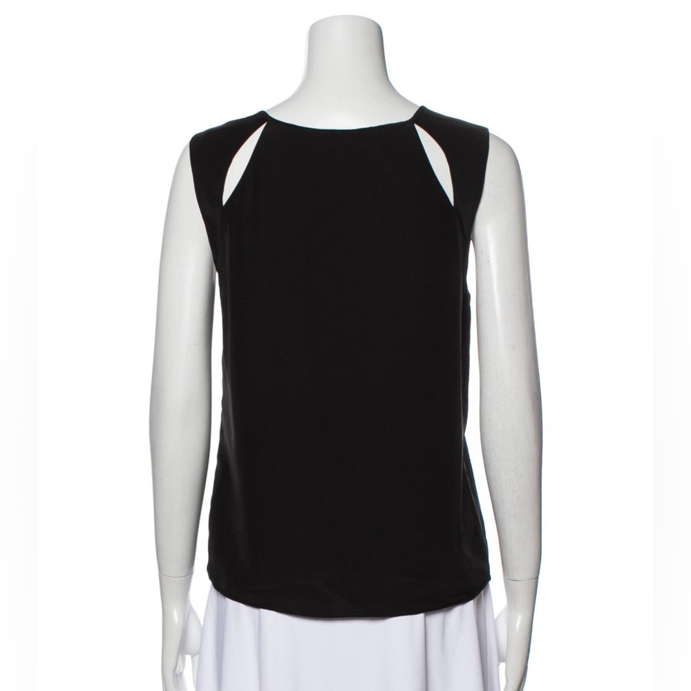 Parker black silk tank top size XS